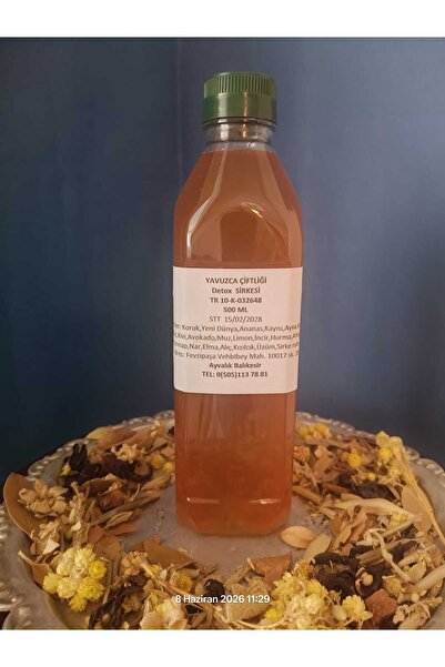 Yavuz (TR'DE ILK) El Yapımı Doğal Fermente Detox Sirkesi 500 ml