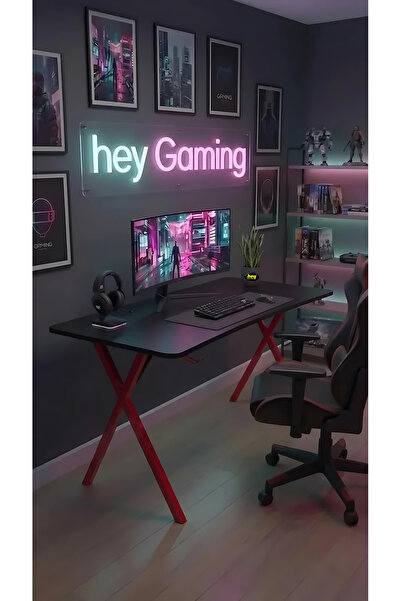 hey modüler mobilya Heygaming2 Profesyonel Oyuncu Masası 110 Cm Mouse Pad Hed...