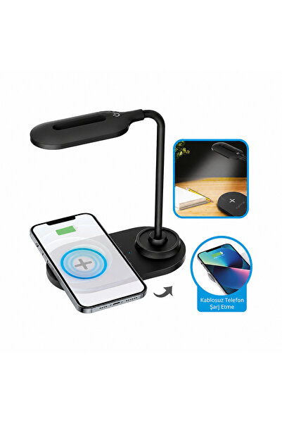 Desktop Usb Lamp with Wireless Charging Stand 3 Modes