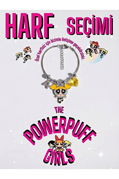 Reorah Collection Powerpuff Girls Arkadaşlık Bilekliği (adet)-bubble (sarı) G...
