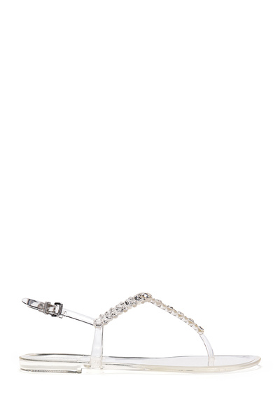 Derimod Sandale de damă cu flip flop transparente Stone Jelly 25SFE4906PV