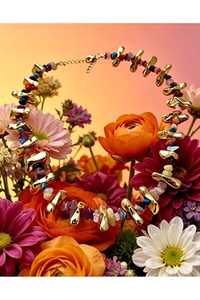 ayoljewelry Colored Jewelled Bijouterie Necklace
