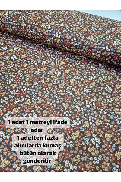 daisy star Poplin Kumaş ( Çiçek desen 100 x 170 )