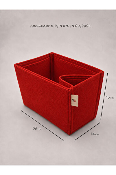 Marjinal Long.. m Canta Icin Single Compartment Red Color 26 X 15 X 14 (Lengt...
