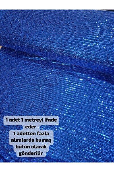Home Zara Payet Kumaş Giyimlik Süslemelik alanlar için uygundur ( Saks mavi 1...