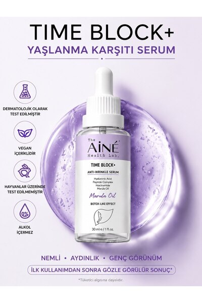 The Aine Health Lab. Time Block Yaşlanma Karşıtı Yoğun Nem Serum - Peptide , ...