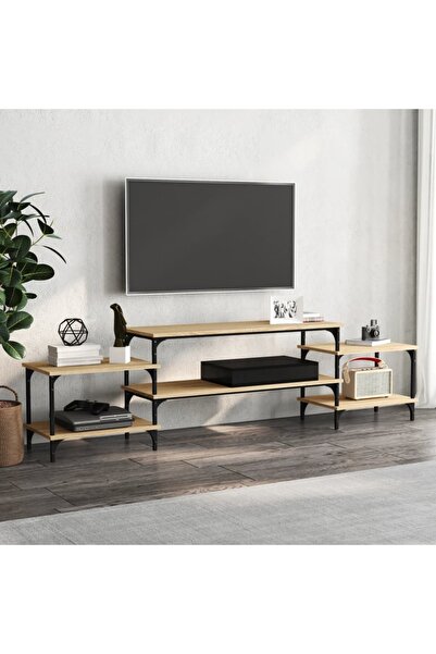 Concept Dulap TV, stejar sonoma, 197x35x52 cm, lemn prelucrat