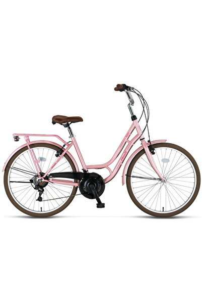Ümit Bisiklet Ümit Stitch - 26'' Jant Lady Kadro Şehir Bisikleti - Pembe