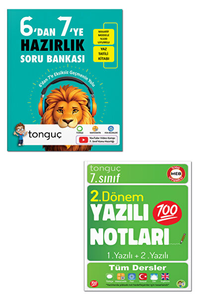 Tonguç Yayınları 6'dan 7'ye Hazırlık Kitabı Ve 7. Sınıf 2. Dönem 1 Ve 2. Yazı...