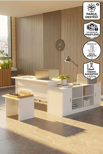 Bega ABF Office Desk Set Desk Set Color White BEG10-W