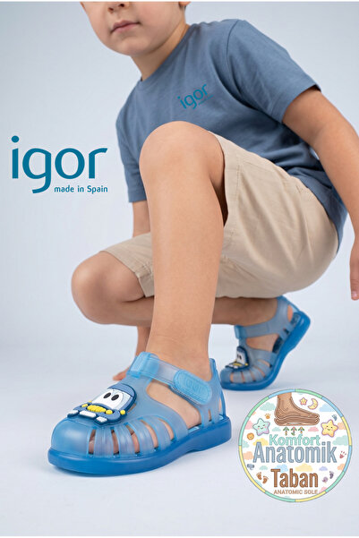 IGOR Tobby V. Car Bebek & Çocuk Mavi Günlük Stil Sandalet S10321-032