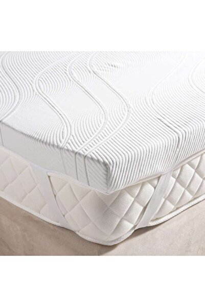 PAN HOME Ultra Cool Gel Memory Foam King Mattress Topper 180x200x7cm - White