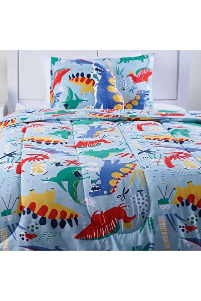 PAN HOME Giantik 3-piece Comforter Set With Cushion 160x220cm Blue