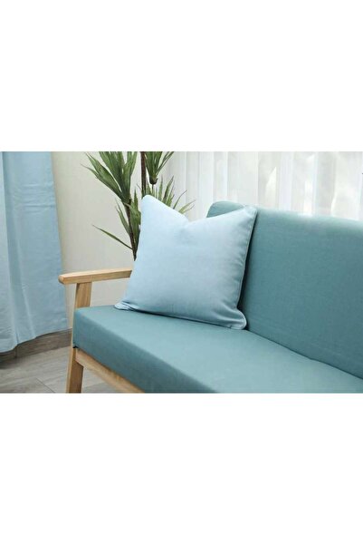 PAN HOME غطاء وسادة كاثالين مضلع 45×45 سم - أزرق