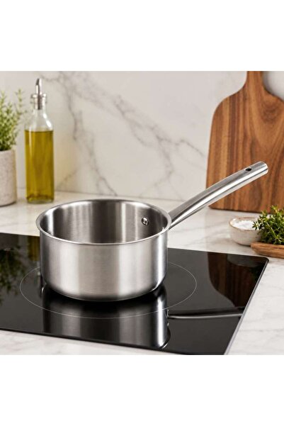 PAN HOME Splendor Triply Stainless Steel Sauce Pan Dia18cm -chrome