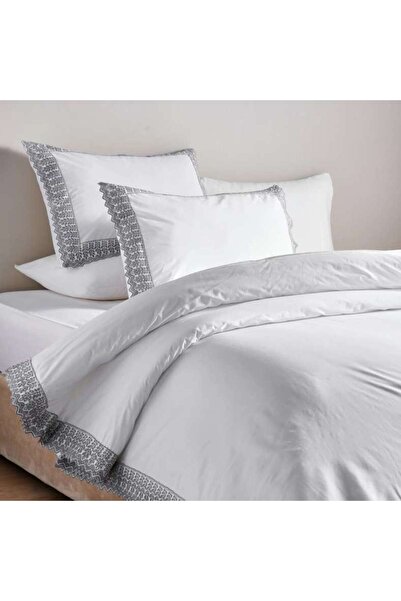 PAN HOME Victoria 3-piece Embroidered King Comforter Set 240x260cm - Grey
