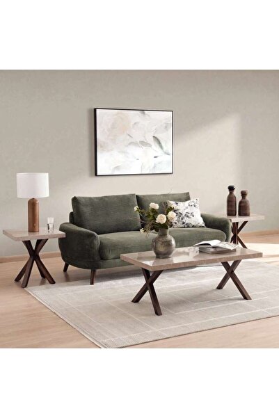 PAN HOME ANCHOR COFFEE TABLE 2 END TABLE SET - NATURAL