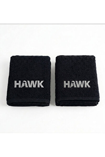 HAWK Sporcu Havlu Fitness Havlusu 2'li Set Gym Havlu Pamuk Coton Unisex Havlu...