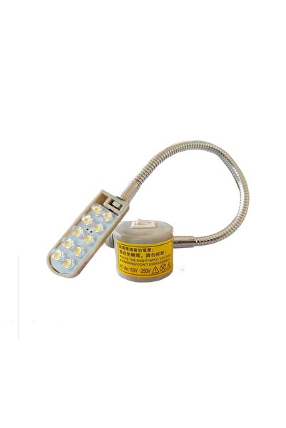 Genel Markalar T Spiral Dikiş Makinası Lambası Mıknatıslı 10 Ledli