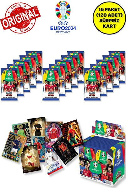 TOYFEST ALMANYA EURO 2024 Avrupa Şampiyonası Match Attax - 15 ADET Futbolcu K...