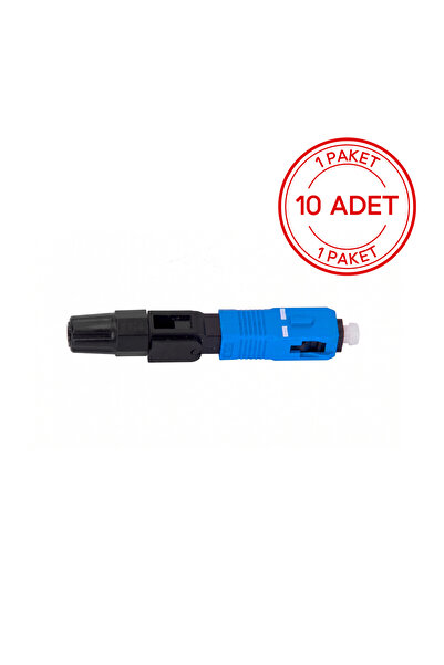 ALFAFONET SC/UPC Fiber Optik Fast Konnektör 1 Paket - 10 Adet