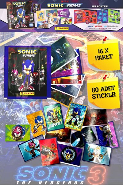 TOYFEST Panini Sonic Prime the Hedgehog Movie - 3 Movie Sticker Sticker - 16 ...