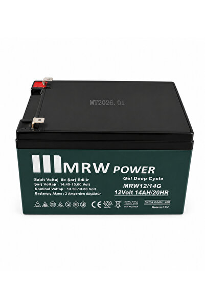 Mrw Power Mervesan MRW-12/14G 14 AH Markalı JEL (GEL) Akü