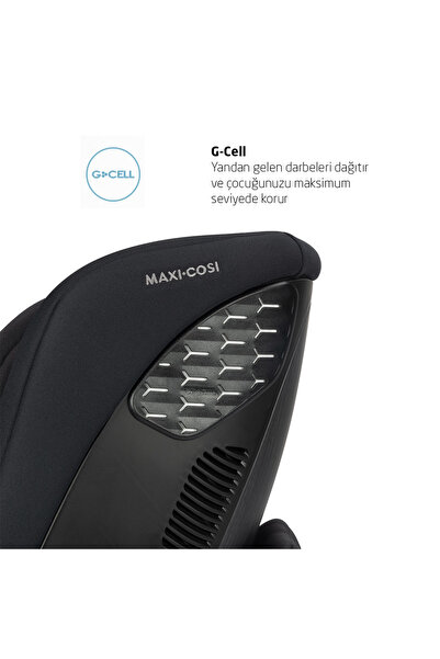 MAXİ-COSİ Maxi-cosi Spinel 360 Plus I-size Dijital Göstergeli Isofix'li 0-36 Kg Oto koltuğu Authentic Black