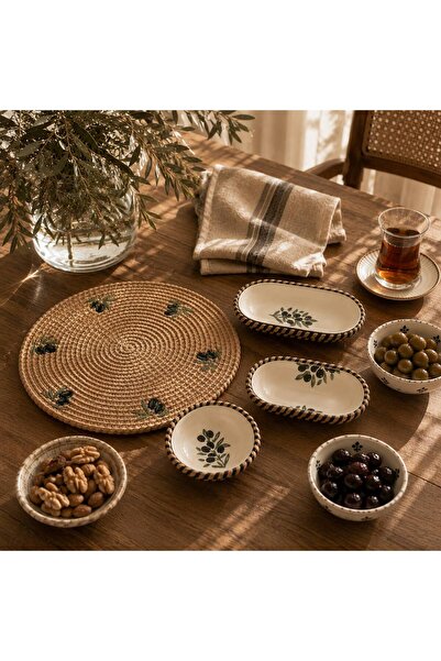 home inn Handmade Presentation Bowl Set |   Stain-Resistant |   Wicker Look R...