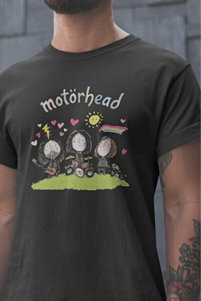 buzagi tasarım ürünleri Motörhead Unisex Black Regular T-Shirt