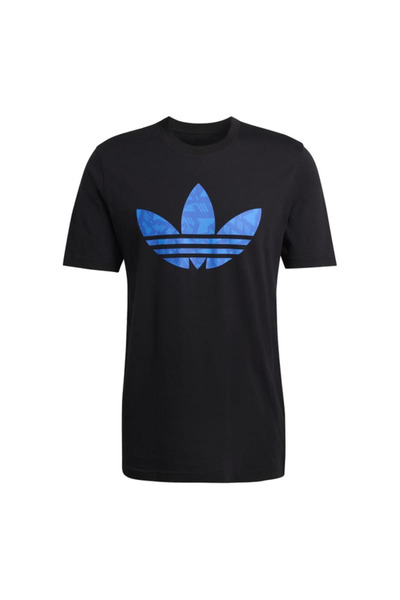 adidas Tricou negru Trefoil pentru bărbați (KQ9828)
