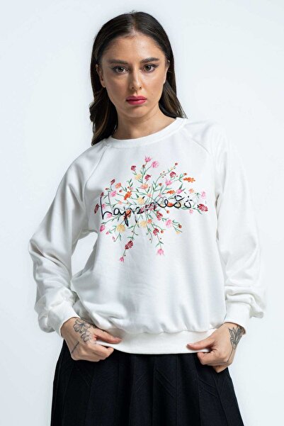 mica Printed Sweatshirt with Long Sleeves