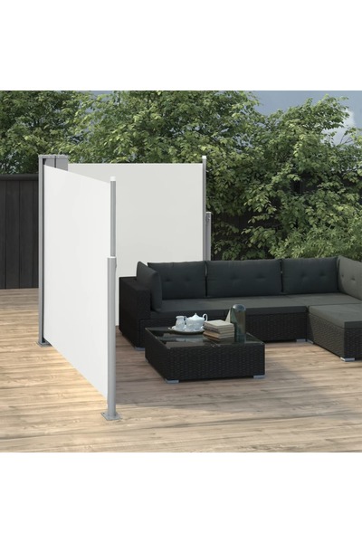 Concept Copertină laterală retractabilă, crem, 100 x 600 cm