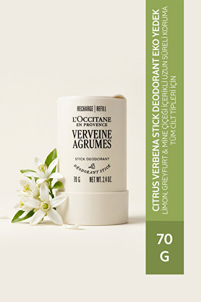 L'Occitane Citrus Verbena Stick Deodorant Refill - Yedek, Unisex, Mine Çiçeği...