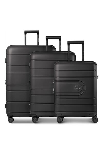 REDOLZ Essentials 11 4 Rollen Kofferset 3-teilig mit Dehnfalte