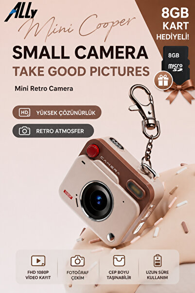 Ally PixMini Retro Video Dijital Kamera Ağ Kamerası DVR 1080P HD