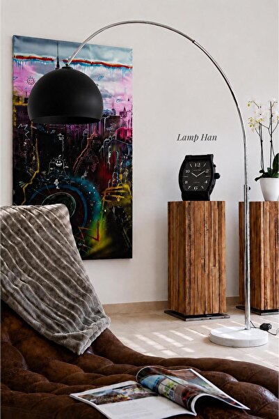 Lamp Han Curve Arch Series Deve Boyu Zemin Lambası Olta Lambader