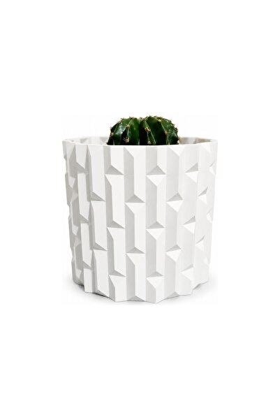 Yapı3D Geometrik Tasarım Dekoratif Saksı 20 cm | Modern Minimal Bitki Saksısı...
