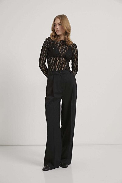 Arma Life Armalife 213 Premium Palazzo Women's Trousers with Pleated Back Poc...