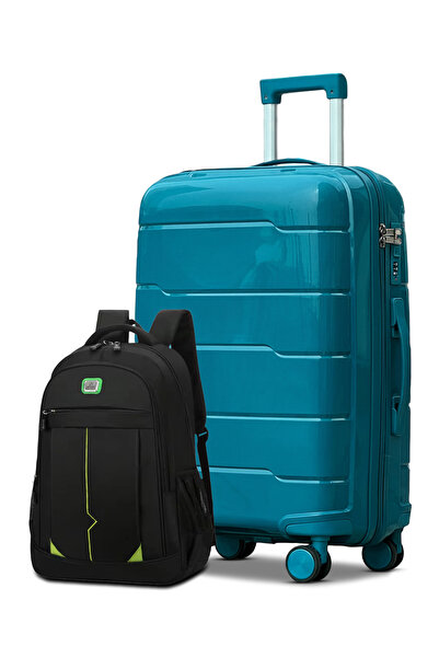 ZAAPPY Unbreakable PP 24 Inch[20-25kg] Luggage with Stylish Backpack Combo