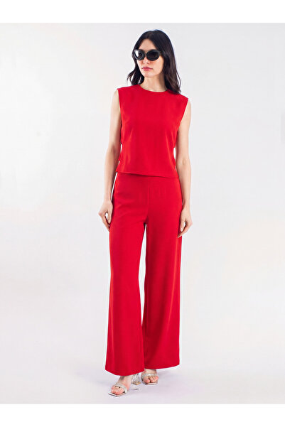 byözlemyazan Lamarca Woven Fabric Loose Fit Long Women's Trousers