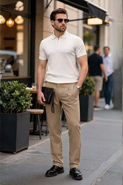 Madmext Camel Basic Erkek Pantolon E6576