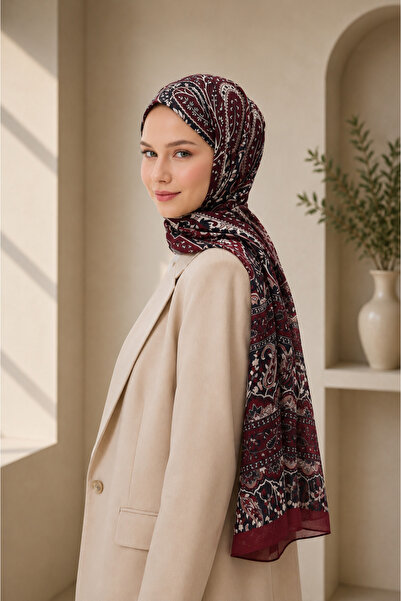 MİRSOY SCARF Almira Desen Kaymaz Soft Şal