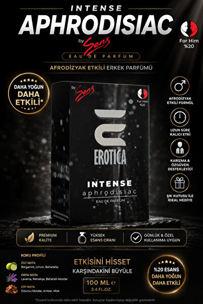 Erotica INTENSE  Etkili Erkek Parfüm