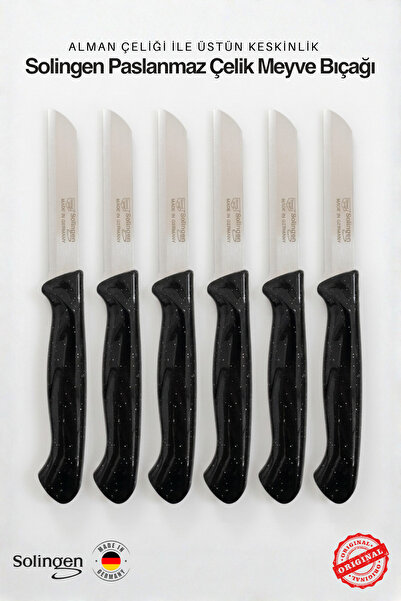Solingen Ritter Solingen Meyve & Sebze Bıçağı – 6’lı Set, Paslanmaz Çelik, Tı...