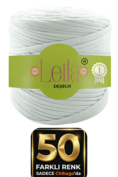 Leila Design Ekru bumbac moale İp – E elastic și Y cu textură moale Fir de tr...