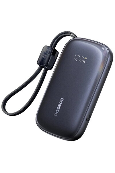Baseus EnerFill FC21 Qpow 3 Ultra, Cablu Detașabil, 10000mAh, 45W, Afișaj Dig...