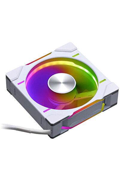Phanteks PH-F120D30_DRGB_PWM_WT01, 1 ventilator de 120 mm, 2000 rpm, Alb