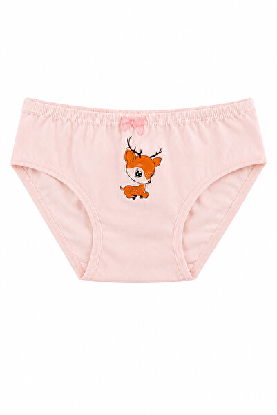 ÖZKAN underwear Özkan 41603 5'li Paket Kız Çocuk Karışık Renkli Desenli Pamuklu Yumuşak Slip Külot