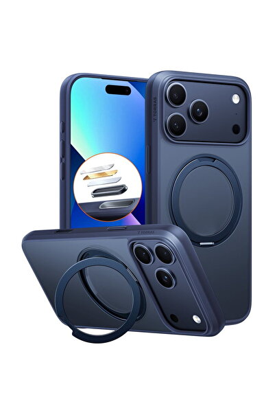 TORRAS Husa pentru iPhone 17 Pro - Ostand Pro MagSafe Series - Navy Blue